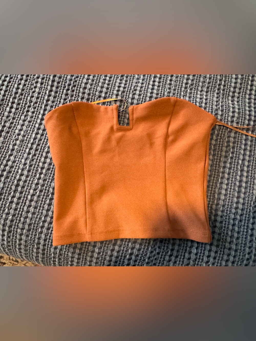 Abercrombie Women's Rust Orange Tube Top